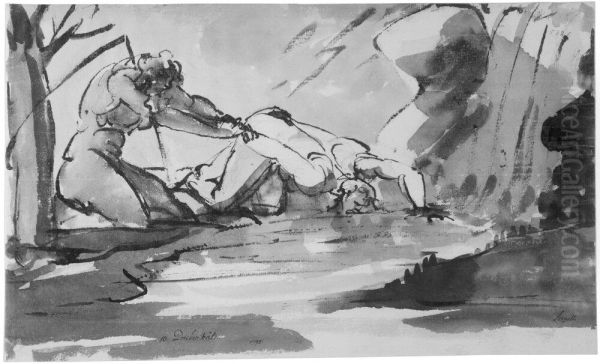 Dricker vatten. Blad 10 i Melankolisviten - view 1