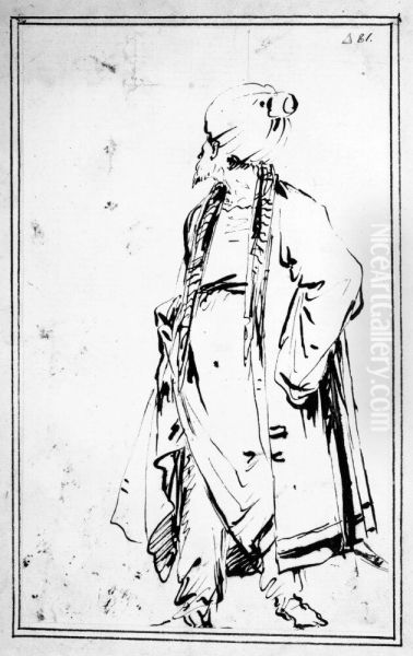 Man in Turban, Standing - view 1