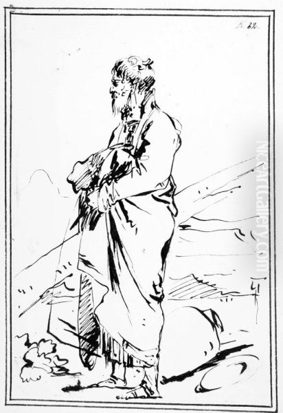 Man Standing, Profile Left - view 1