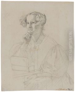 Portratt av Susanne Dorothea Ryder 1814-1889 by Christen Kobke