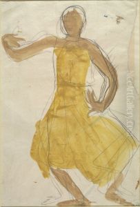 Dancer from Royal Cambodian Ballet by Auguste Rodin
