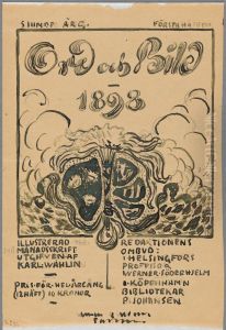 Sketch for cover for Ord&Bild 1898 Sketch for cover for Ord&Bild 1898