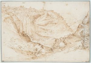 Landscape with a View of Tivoli by Giovanni Francesco Grimaldi