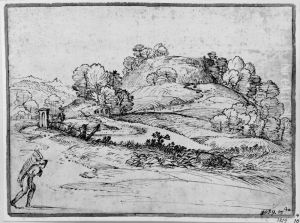 Landscape with a Figure in Foreground Left