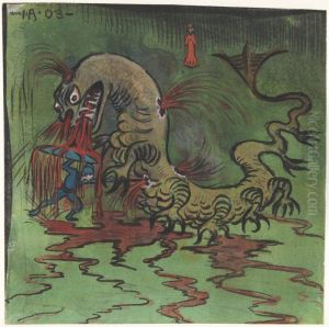 St. George and the Dragon by Ivar Arosenius