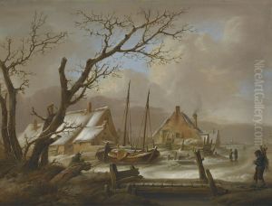 A Winter Landscape by Jan van Os