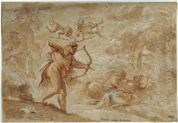 Hercules about to Kill Nessus - view 1