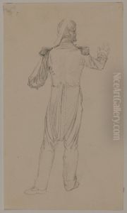 Figurstudie, staende man Figurstudie, staende man
