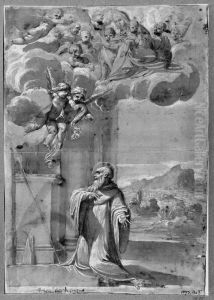 St Benedetto in Ecstasy by Francesco Brizio