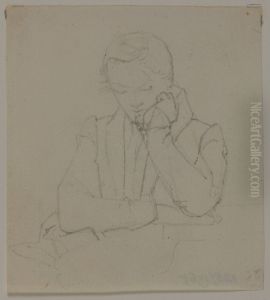 Figurstudie, staende man