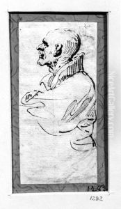 Bust of old man, profile left by Francesco Brizio