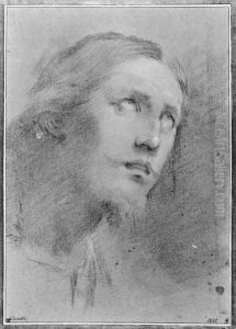 Head of Christ, three-quarter view right