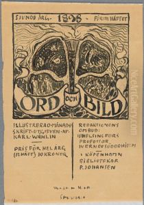 Sketch for cover for Ord&Bild 1898 Sketch for cover for Ord&Bild 1898