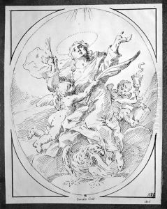 St. John the Evangelist carried towards heawen