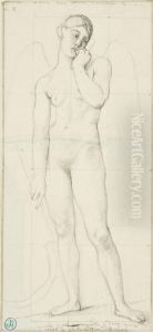 Dodens angel by Jean Auguste Dominique Ingres