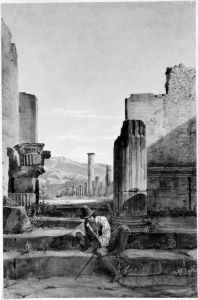 Ingang till Forum Triangulare, Pompeji by Fredrik Wilhelm Scholander
