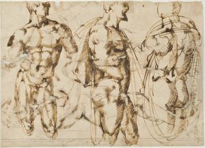 Study of three male nudes Study of three male nudes