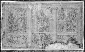 Study for the tomb of Clement VII, lower part by Baccio Bandinelli