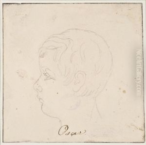 Portratt av Oskar II som barn by Fredric Westin