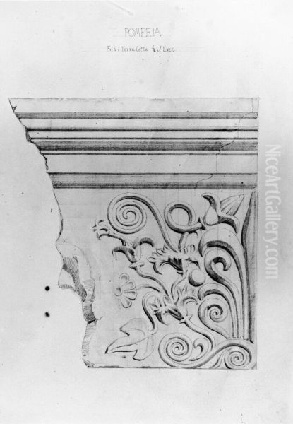Fris i terracotta, Pompeji - view 1