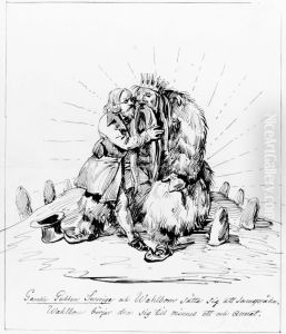 Gamle gubben Swerige och Wahlbom by Carl Wahlbom