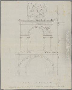 "The Triumphal Arch of Carl XIV Johan's Return from Norway in Nov 1835"