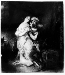 Illustration till Victor Hugos "Notre Dame" by Octave Tassaert