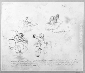 Studies of Angels by Leonardo Corona