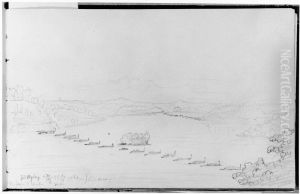 Skissbok med interiorer fran Marieberg och skildringar av livet dar, flera portratt av larare och kamrater, vyer fran Karlberg, Langholmen, Rosersberg m.m. by Christian Staaf