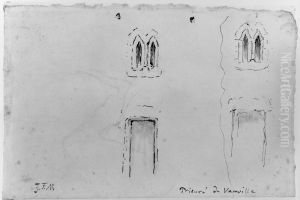 Skissboksblad med arkitekturfragment