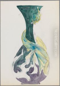 Two Sketches for Vases with Sea Monsters Two Sketches for Vases with Sea Monsters