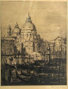 Untitled (venice Scene) by James Harvey Cafferty