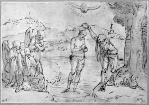 The Baptism of Christ by Luca Cambiaso