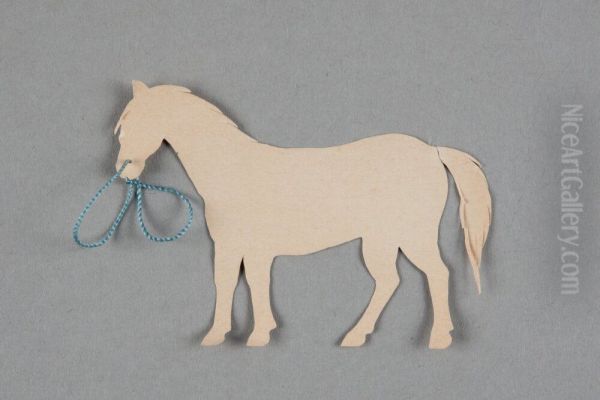 Horse with halter made of string [one of 36 figures] - view 1