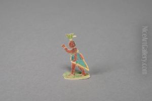 Man with green hedgear [one of 36 figures]