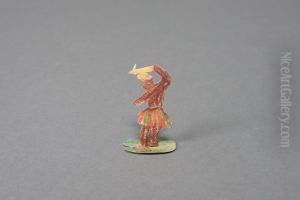 Man holding a yellow arrow [one of 36 figures]
