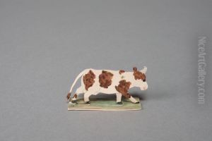 Cow [one of 36 figures] by Ivar Arosenius