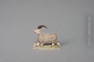Goat [one of 36 figures] by Ivar Arosenius
