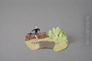 A woman, a child and a goose [one of 36 figures]
