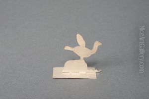 Bird with raised wings [one of 36 figures] by Ivar Arosenius