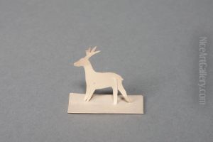 White reindeer [one of 36 figures]