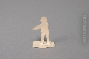Standing man with one arm raised [one of 36 figures]