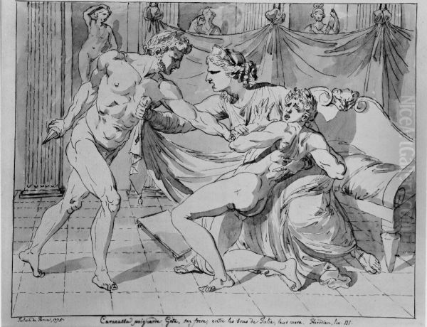 Caracalla Kills his Brother Geta - view 1
