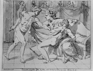 Caracalla Kills his Brother Geta by Jean Antoine Julien de Parme