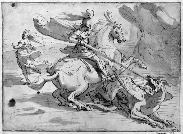 St. George and the Dragon - view 1