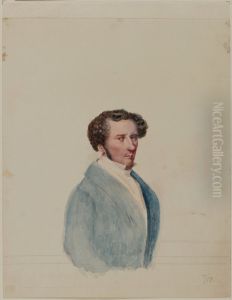 Portratt av Johan Gustaf Sandberg by Georg Leonard Dreyer
