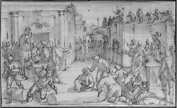 The Emperor of Trabezon Constructing a Fondaco for Megollo Lercari - view 1