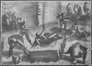 The Martyrdom of St. Lawrence by Luca Cambiaso
