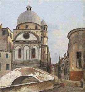 View Of The Churches Of Maria Dei Miracole And Santa Maria Nova In Venice