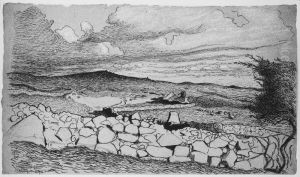 Landscape with Geese by Nils Kreuger